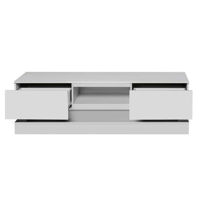 White LED TV Stand High Gloss