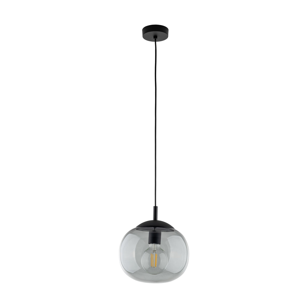 VIBE Graphite Glass Scandinavian Pendant Light