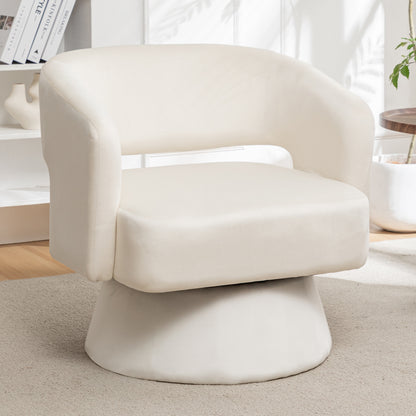 Velvet Swivel Club Chair