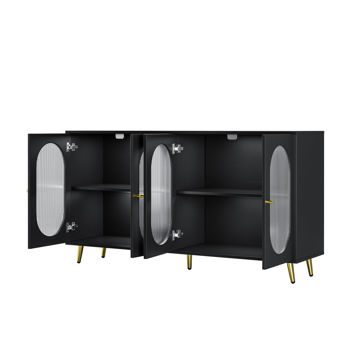 Black Acrylic Sideboard Cabinet