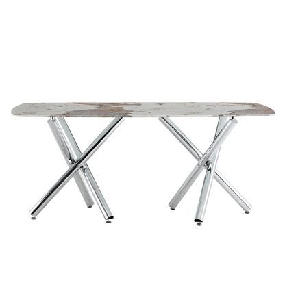 Modern Rectangular Dining Table for 6–8