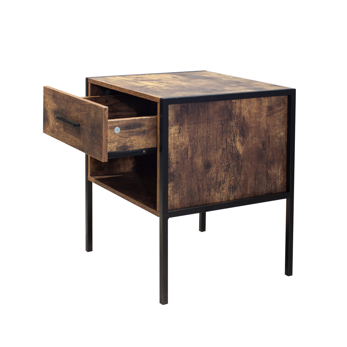 2-Piece Industrial Coffee Table Set – Modern Nesting Tables