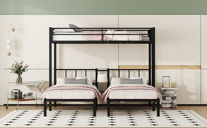 Triple Bunk Bed Black