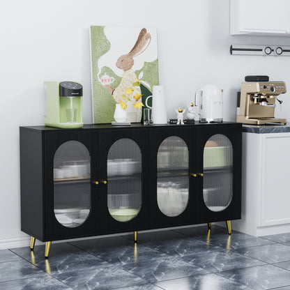 Black Acrylic Sideboard Cabinet