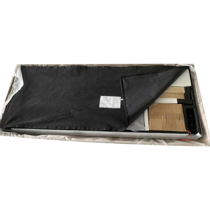 King Upholstered Platform Bed Gray