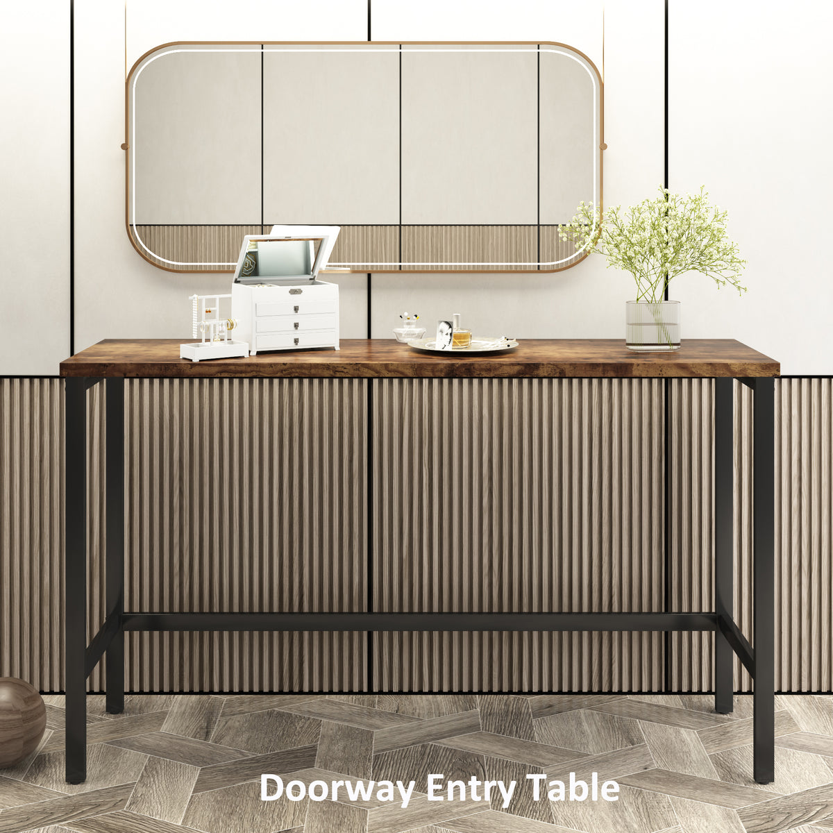 Counter Height Bar Table Set (4 pcs) – Brown