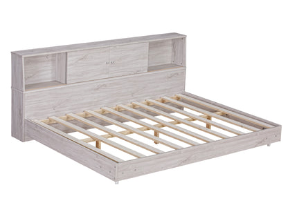 Full Daybed Frame with Bookcases Oak