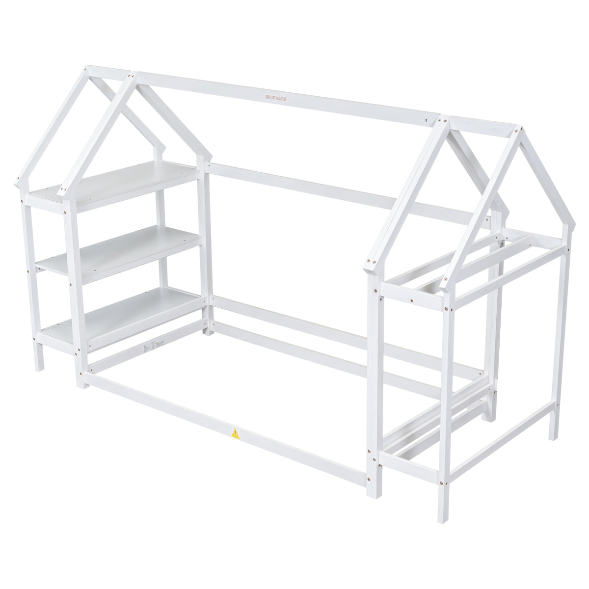 Twin House Bed White