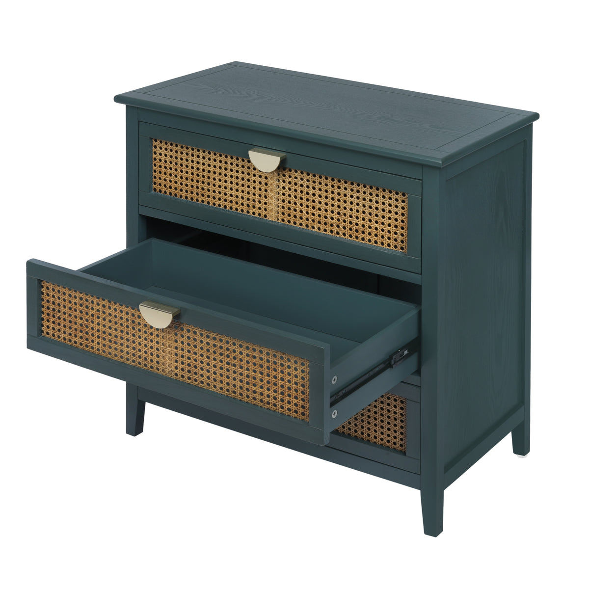 Rattan Storage Cabinet 3-Drawer