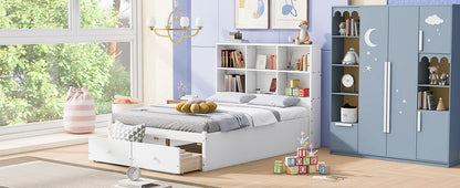 Full Storage Bed White