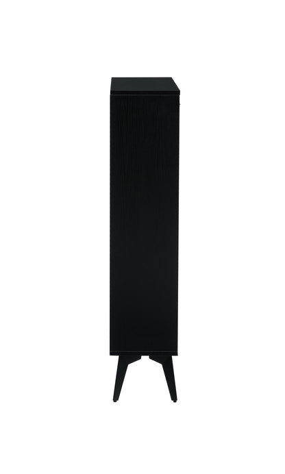 Black Shoe Storage Cabinet