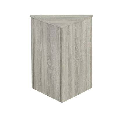Oak Corner Bathroom Cabinet with Shelves