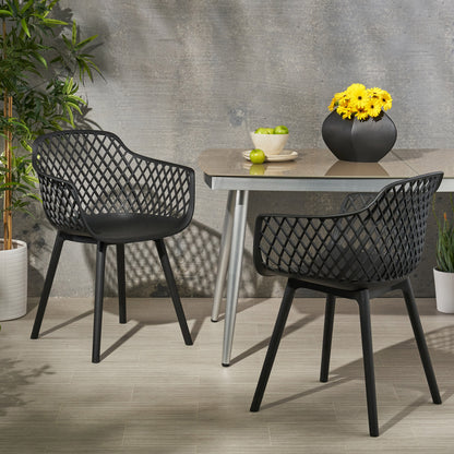 Poppy Fabric Accent Chair Gray