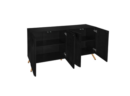 Arched 4-Door Buffet Cabinet