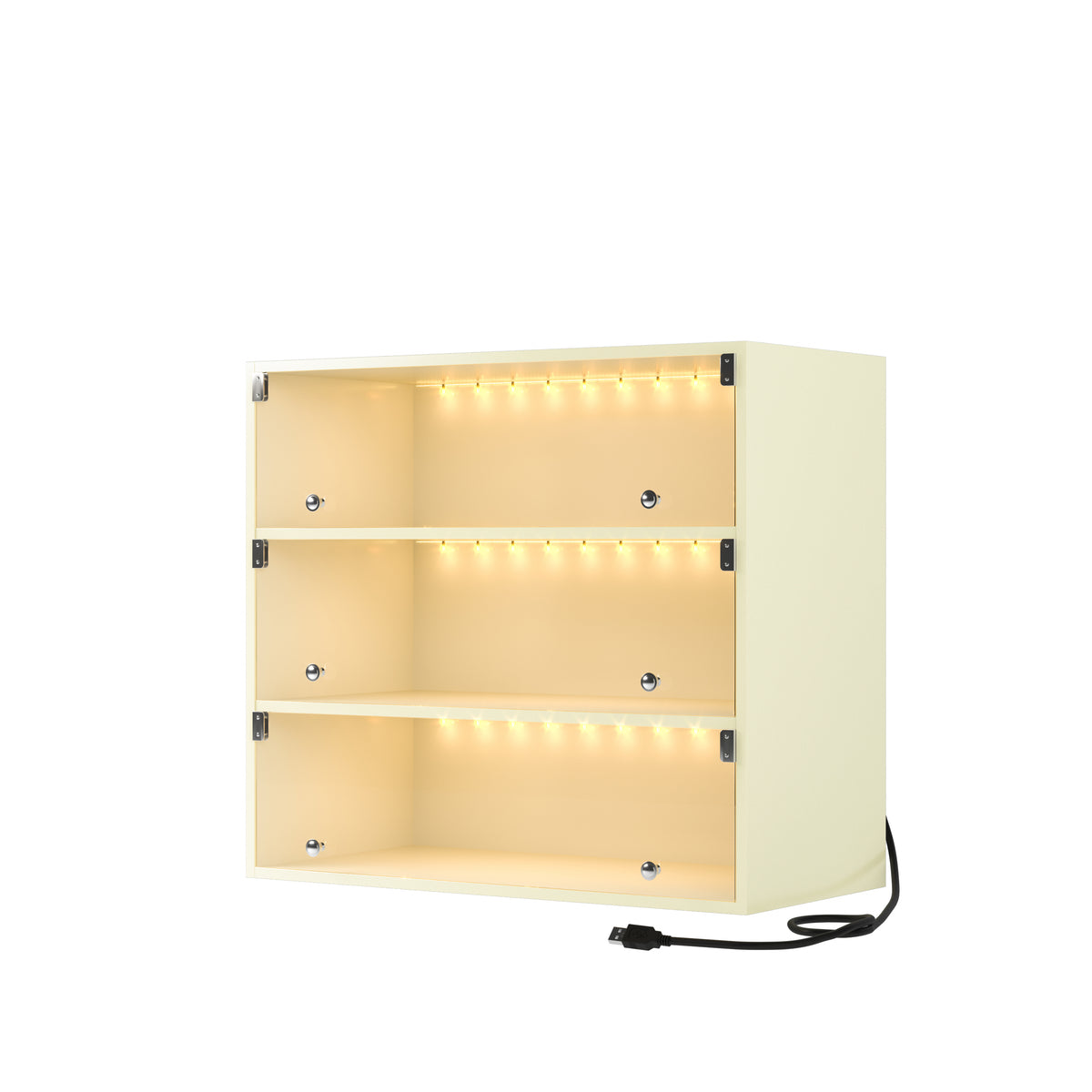 White LED Shoe Storage Tower