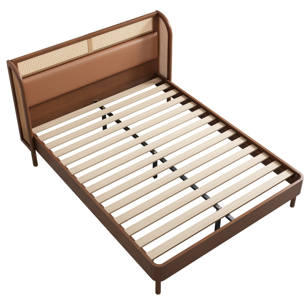 Platform Queen Bed – Walnut Weave Bedroom Collection