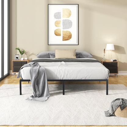 King Size Metal Bed Frame Gray