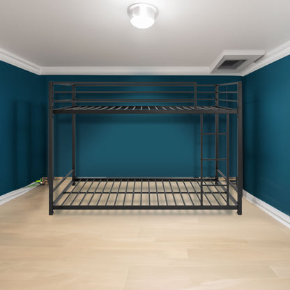 Full Metal Bunk Bed Heavy Duty Black