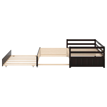 Twin Daybed with Trundle Espresso