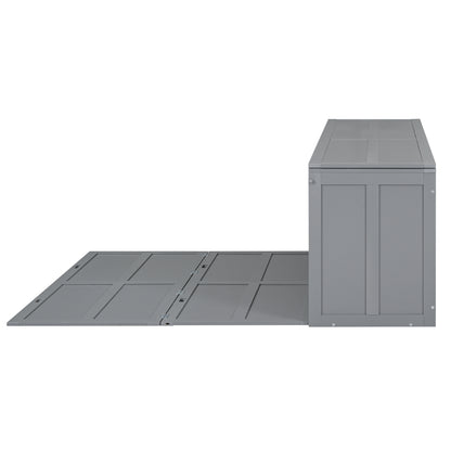Queen Murphy Bed with Rotating Base Gray