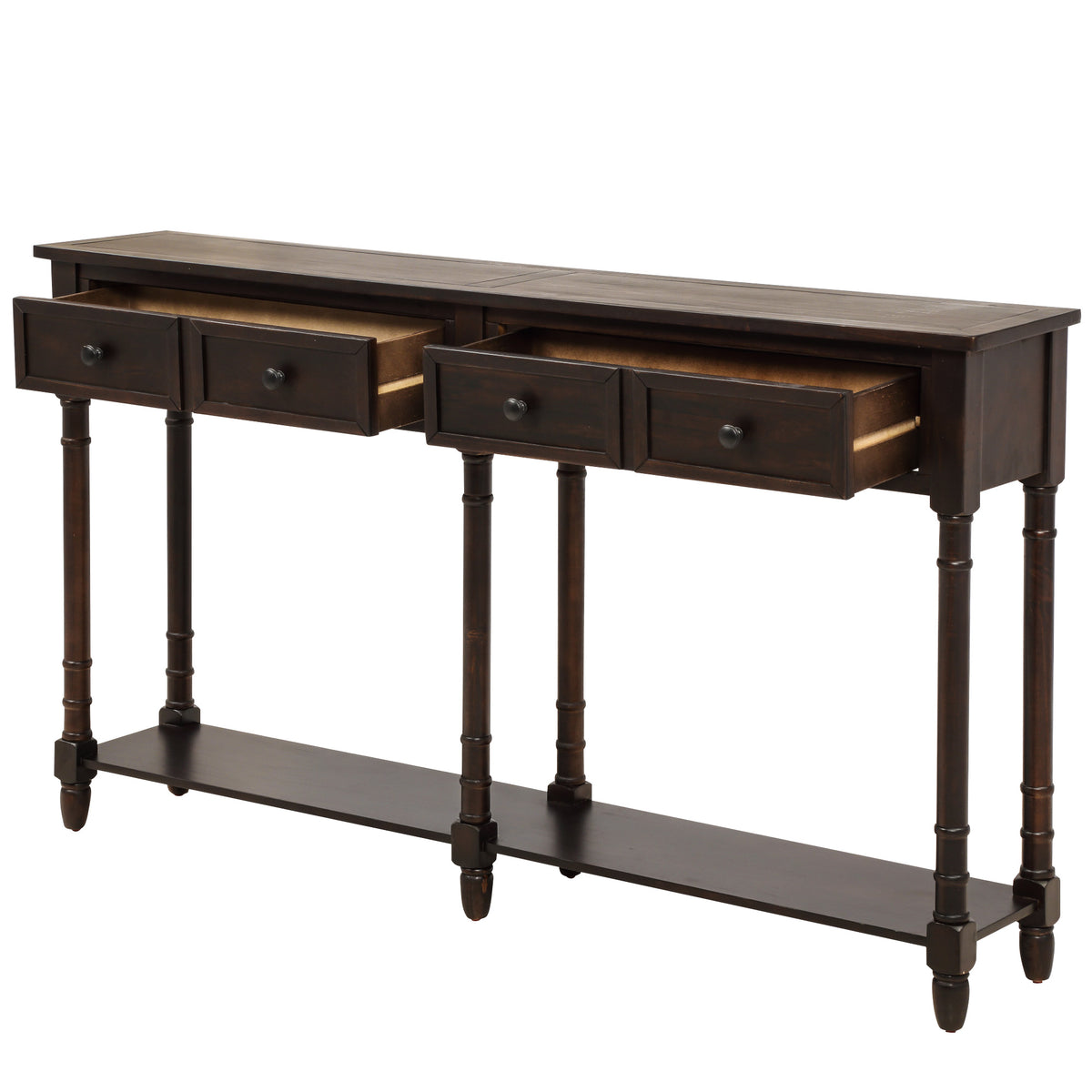 Console Table with Storage Espresso