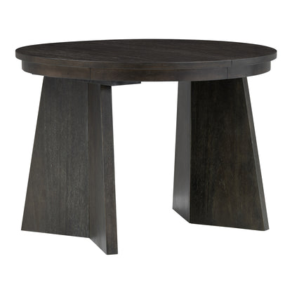 Retro Dining Set (5 pcs) – Espresso Finish