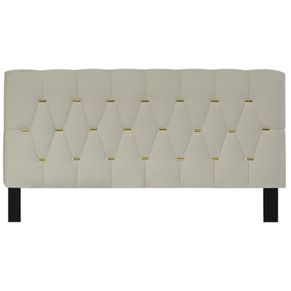 Upholstered Queen Bed with Storage Drawers Beige
