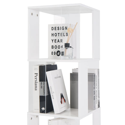 Rotating Acrylic Bookshelf Organizer