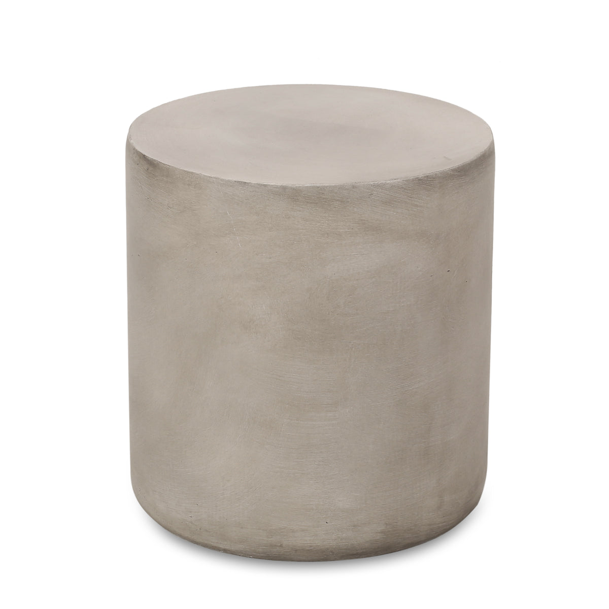 Concrete Accent Side Table – Light Gray