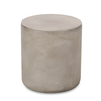 Concrete Accent Side Table – Light Gray