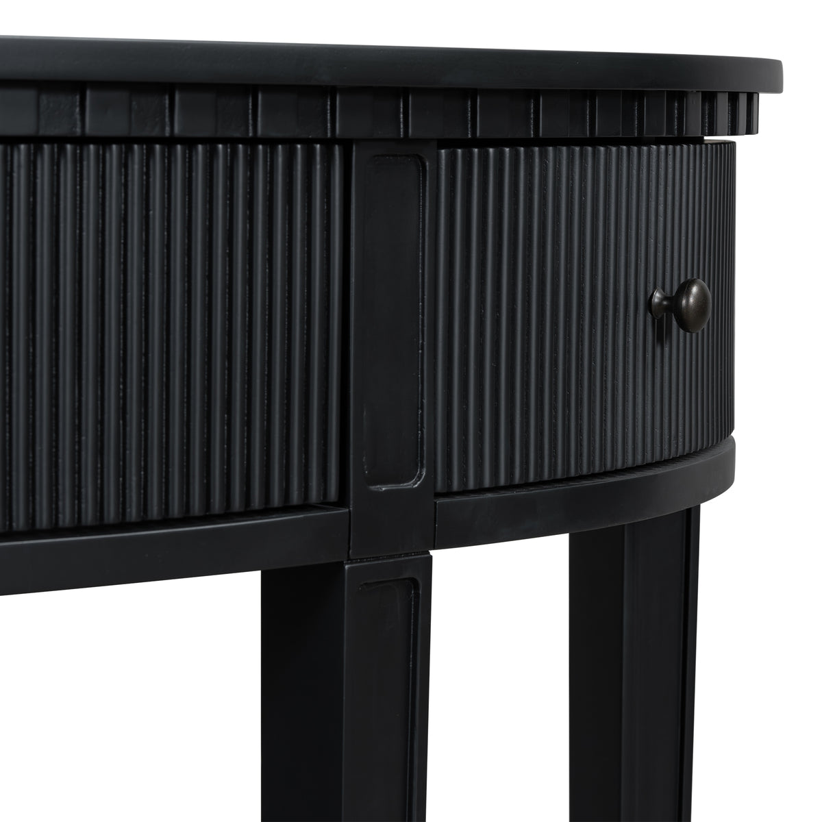 U-Style Vertical Pine Console Table
