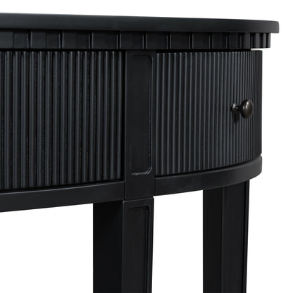 U-Style Vertical Pine Console Table