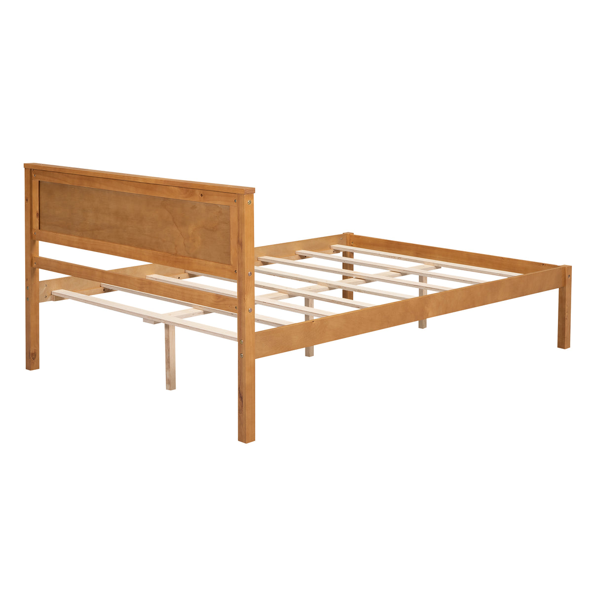 Platform Bed Frame Full Oak
