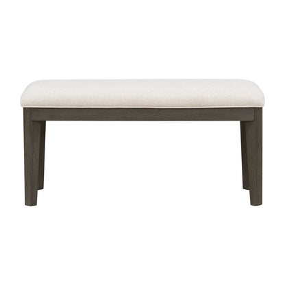 6-Piece Farmhouse Dining Set Beige Gray