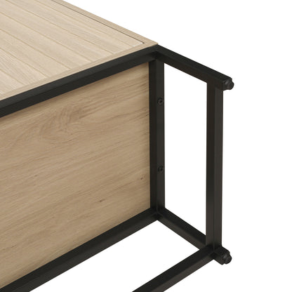 Engraved 3-Door Sideboard Cabinet with LED Lighting