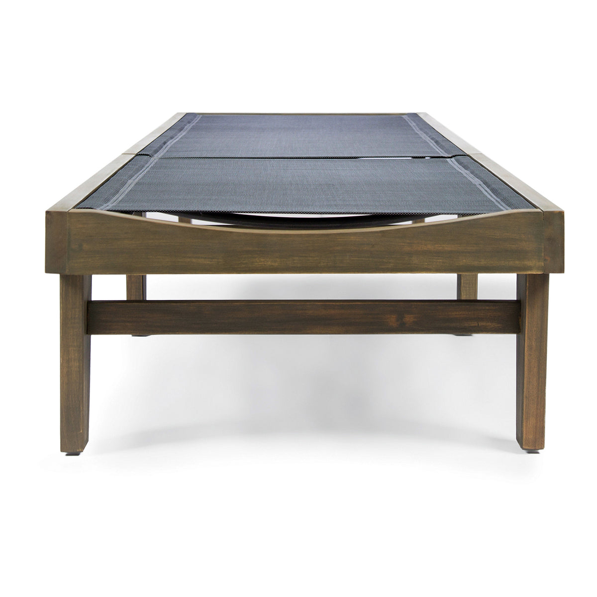 Summerland Outdoor Mesh Chaise Lounge – Dark Grey