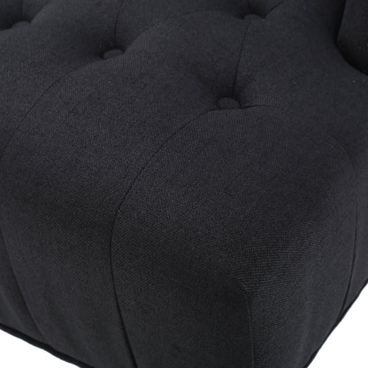 Toddman Velvet Club Chair – Charcoal