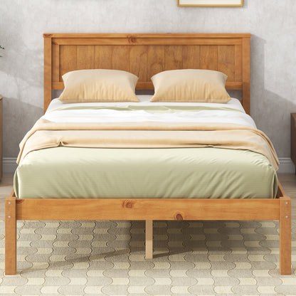 Platform Bed Frame Full Oak