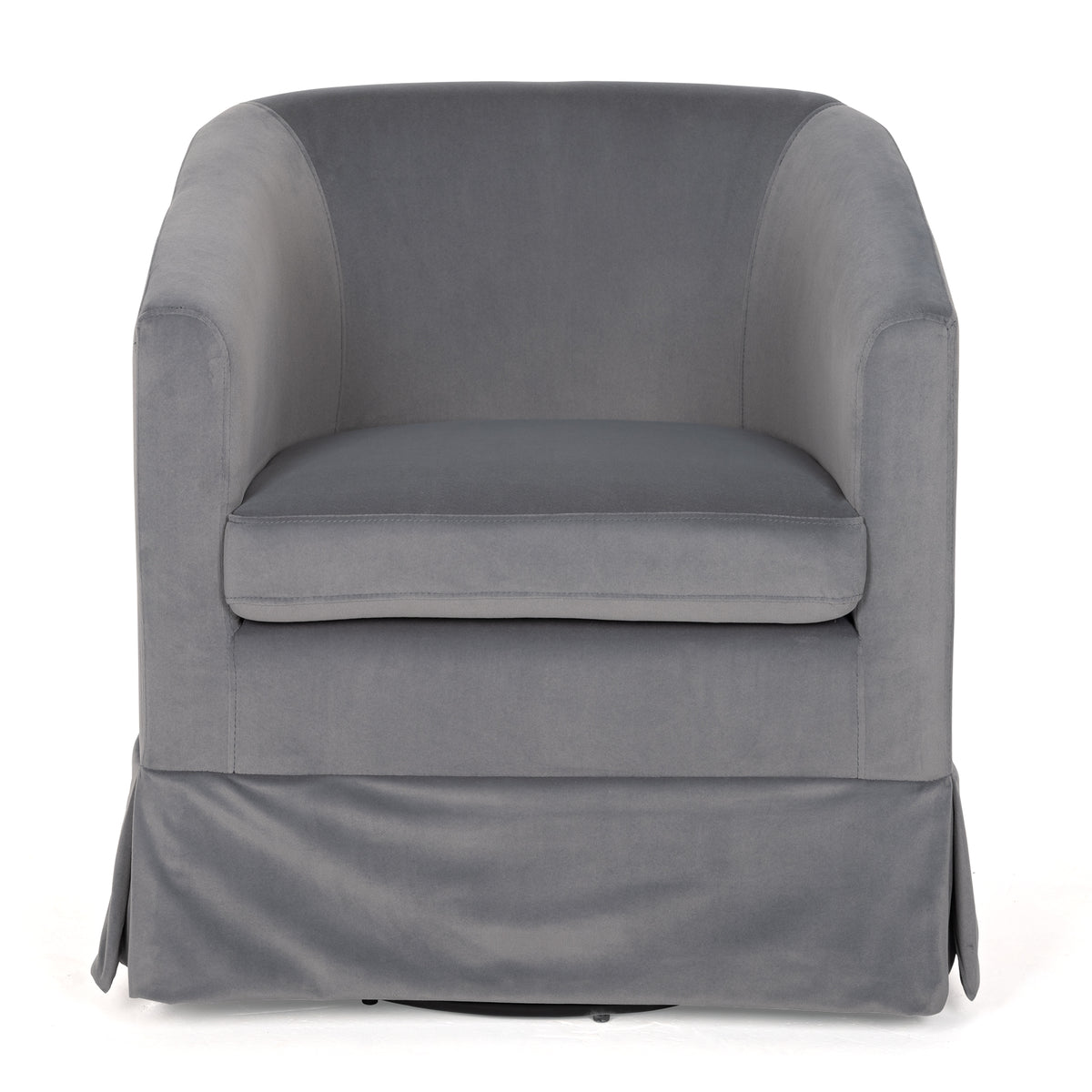 Wide Swivel Lounge Chair – Gray
