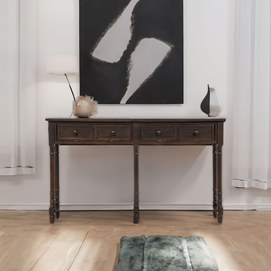 Console Table with Storage Espresso