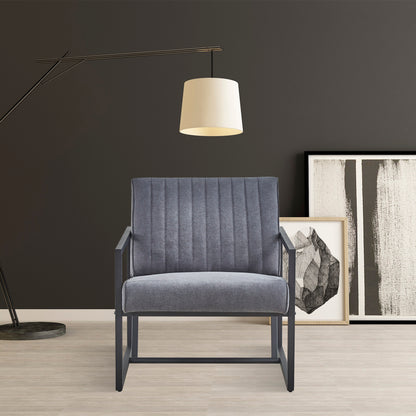 Grey Steel Armchair – Modern Dining