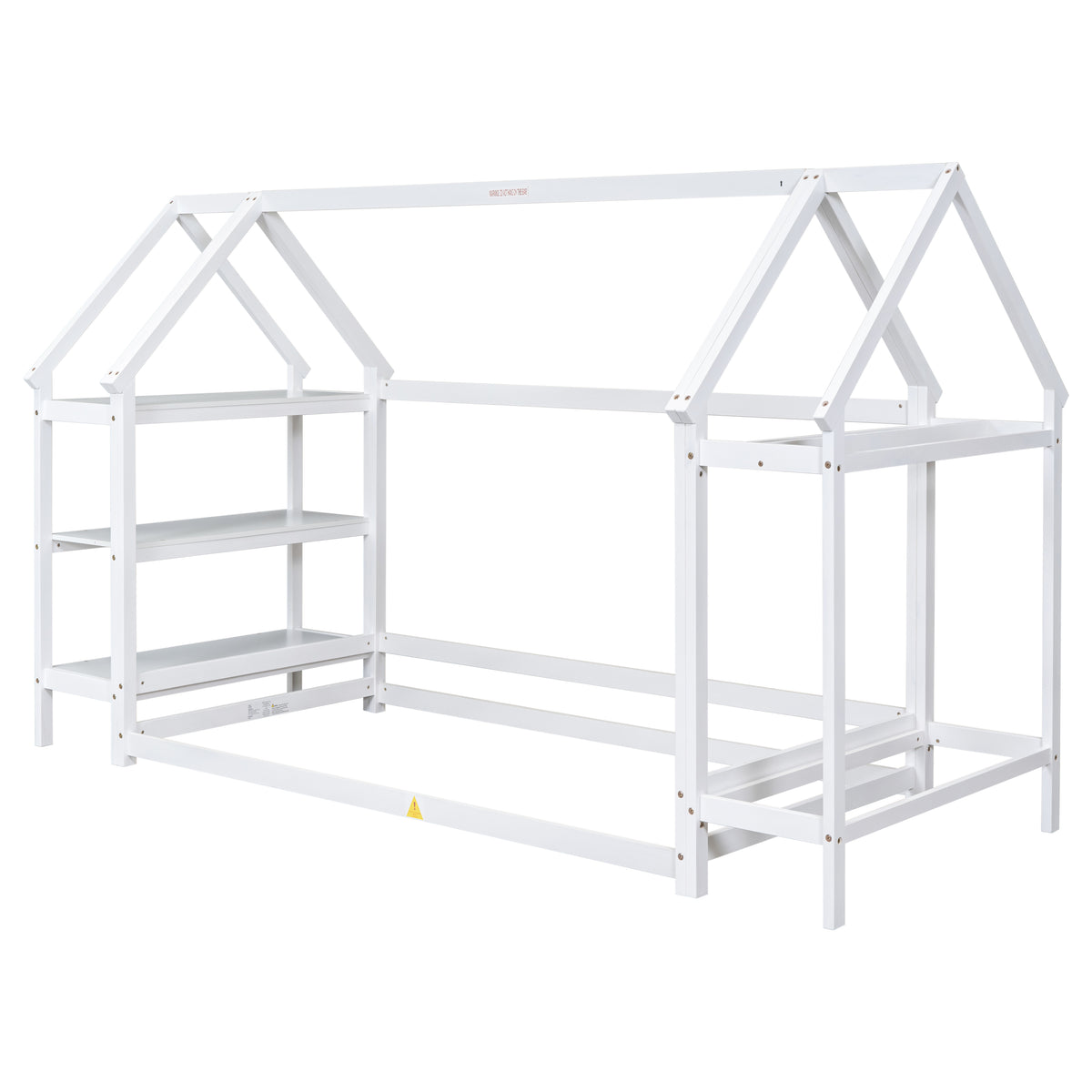 Twin House Bed White