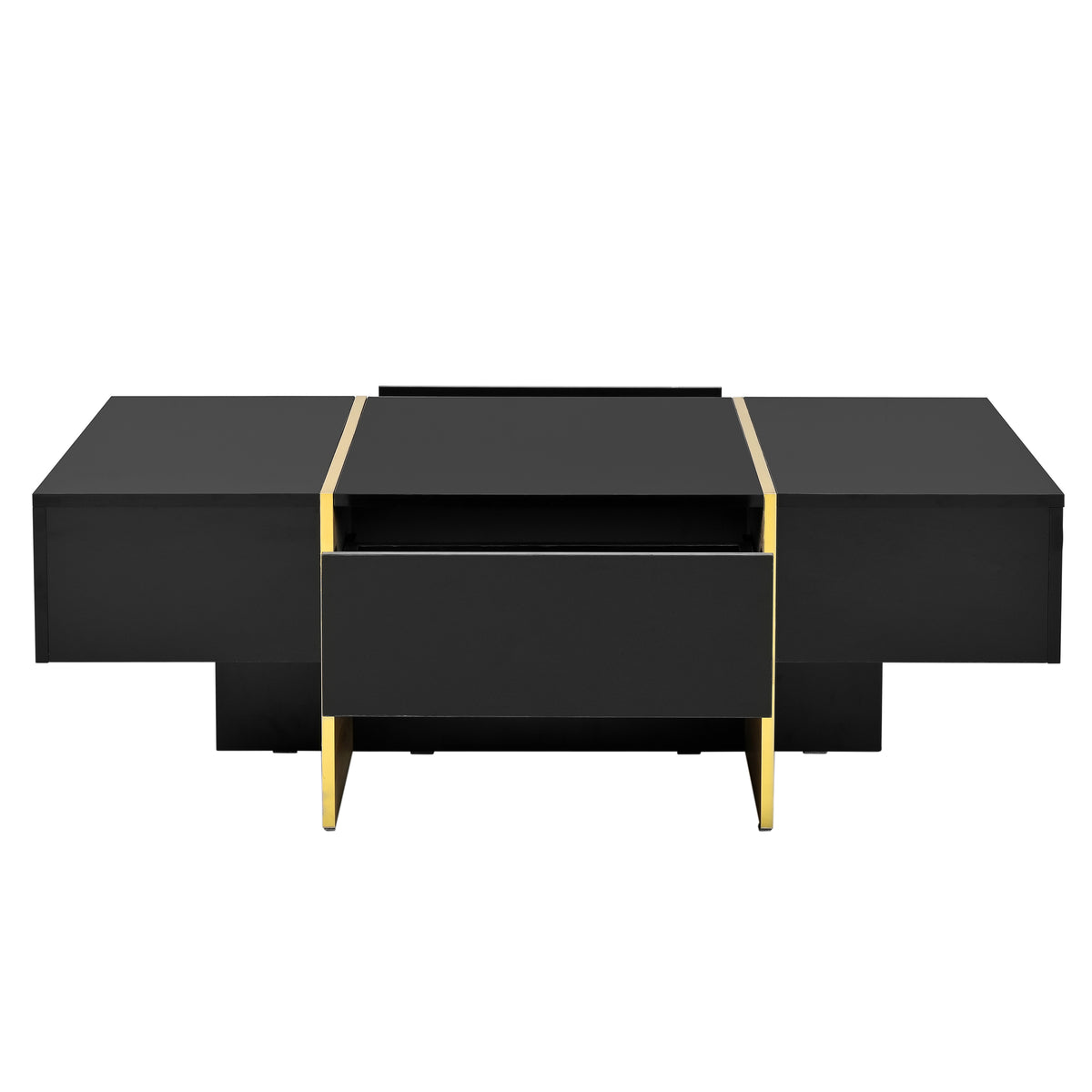 Modern Rectangular Sofa Table Black