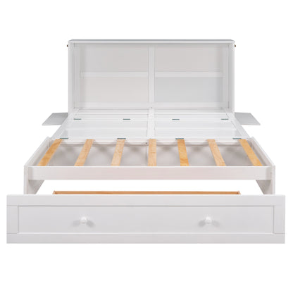 Queen Murphy Bed White