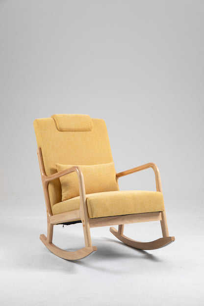 Upholstered Rocking Chair Gray