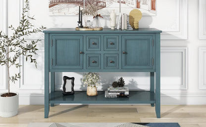 Cambridge Retro Console Desk – 4 Drawers