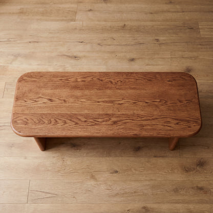 60 Inch Coffee Table in Red Oak