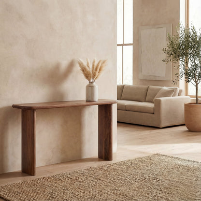 60 Inch Console Table in Walnut