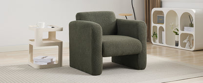 Sheepskin Armchair in Seaweed Green