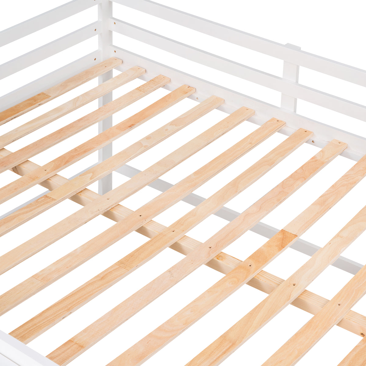 Low Loft Bed White